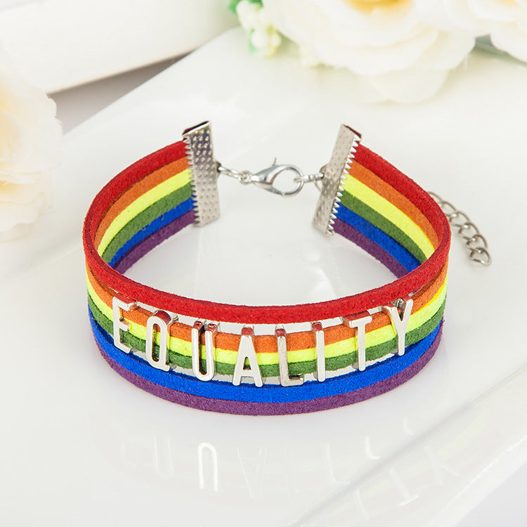 Pride and Equality Braided Bracelet