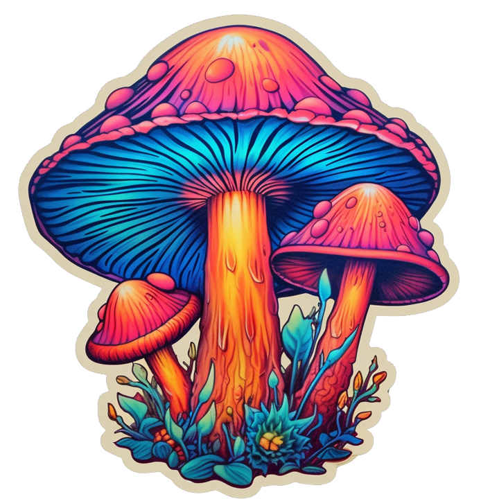 Vibrant Mushroom #4