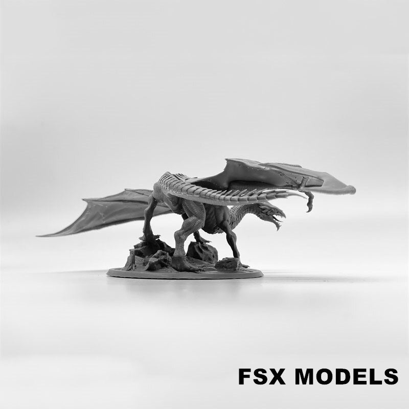 25cm Wingspan Dragon Resin Model Kit - Unpainted