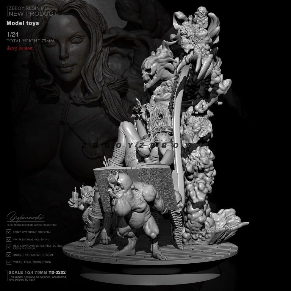 1/24 Resin model kit Dark Queen - colorless and self-assembled