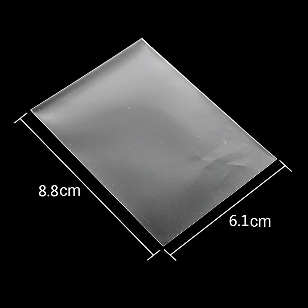 100 Count High Quality Transparent Card Sleeves.