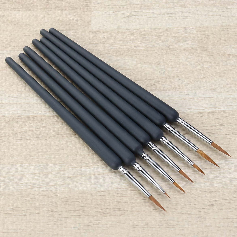 Professional Wolf Fine Painting Pen Nylon Hair Brush Sets