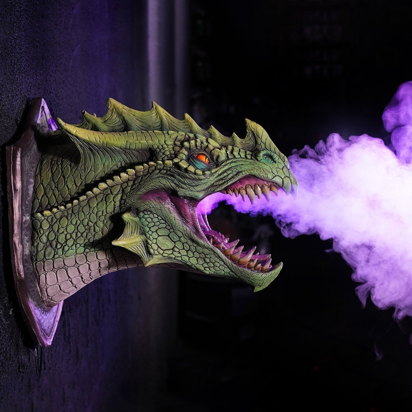 3D Wall Mounted Dragon - Smoke Light