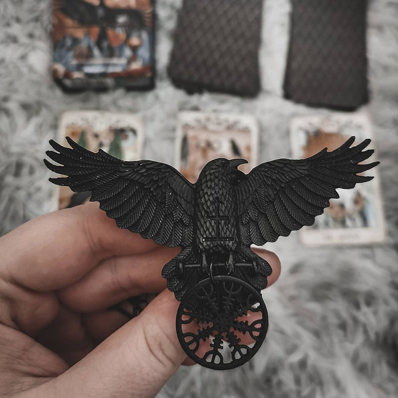 Unique Viking Oversized Crow Hair Clip