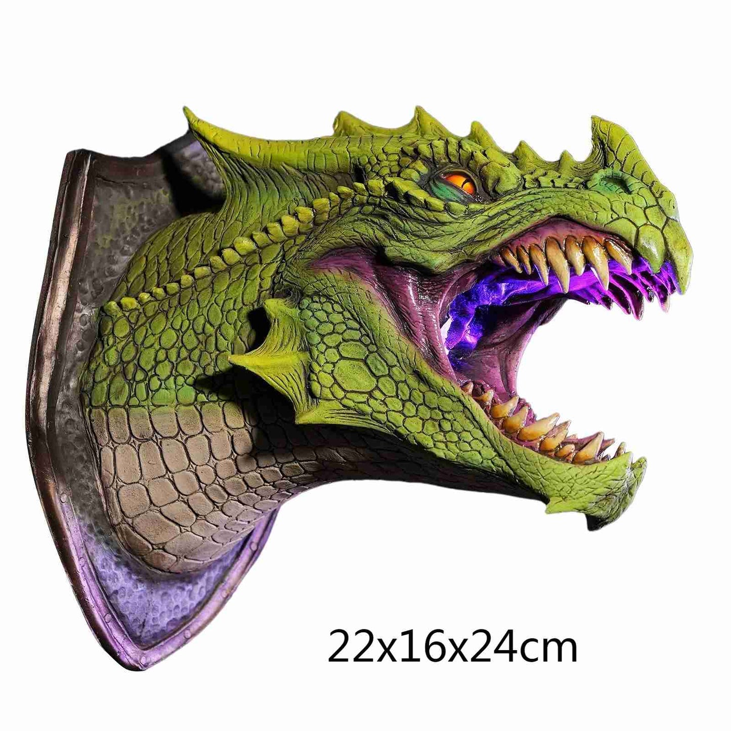 Dragon mural 3D - Lumière fumée
